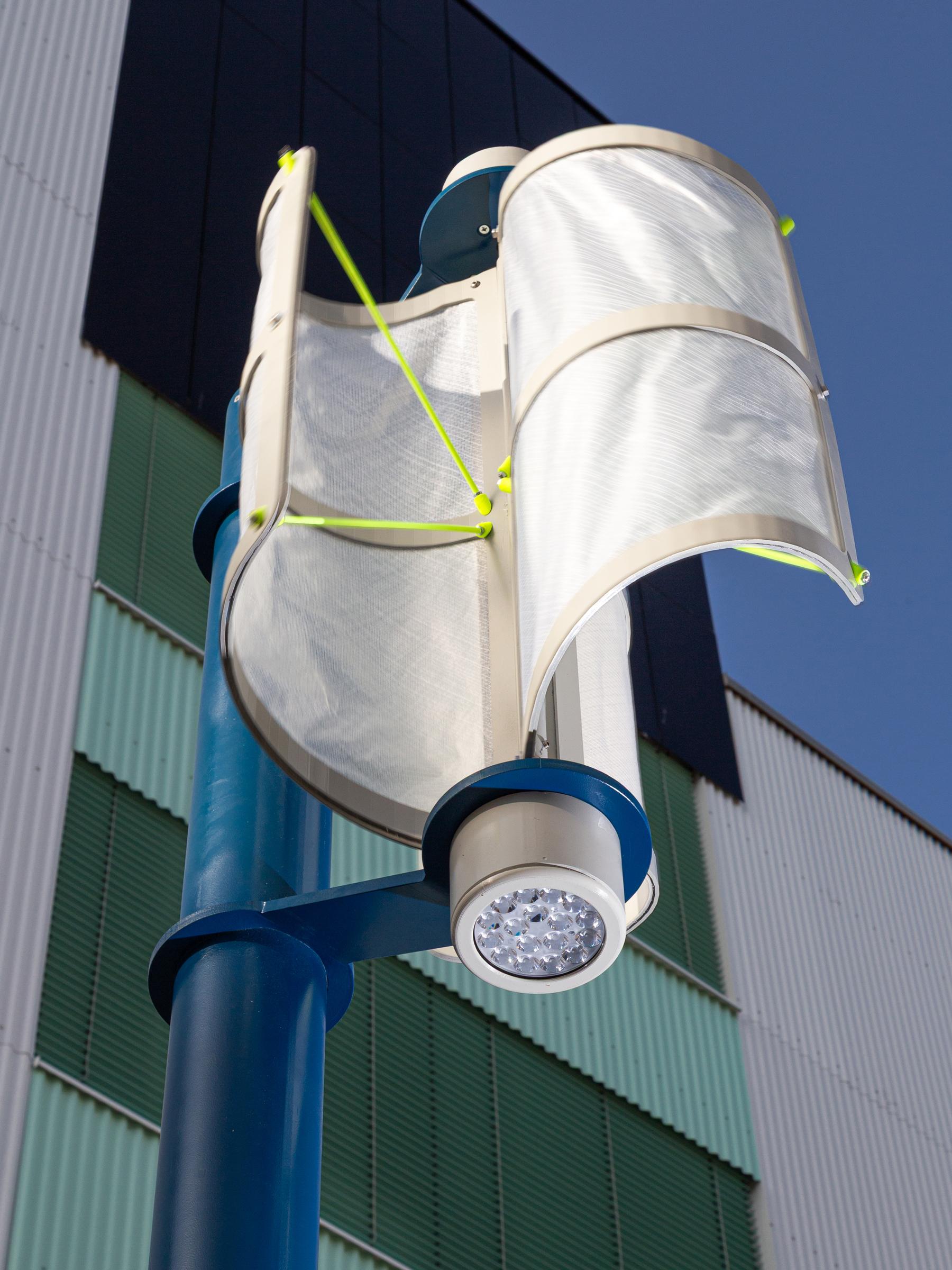 Papilio wind powered street light